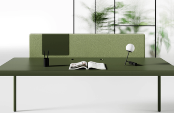 FIL ROUGE - Sound absorbing fabric desktop partition by Las Mobili - view 3
